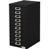 ML DESIGN modern living ML-Design Armadio per Archiviazione con 10 Cassetti 28x38x60 cm Nero Cassettiera in Metallo per DIN A4 Schedario per Ufficio con Portaetichette Armadietto in Acciaio Portautensili Portaoggetti