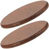 Zerodeko 2 Pezzi Seduta Sgabello da Bar in Legno Massello Rotonda Diametro 29 Cm Cuscino Morbido, Ricambio per Sedia da Bar per Uso Casa, Ufficio e Locali Commerciali