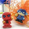 Ingrosso e Risparmio 12 Calamite Colorate a Forma di Baby Supereroi Marvel, Capitan America e Spiderman, pensierini Battesimo, Comunione, bomboniere Compleanno (con Confezione Rossa)