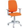 SEDIAOFFICE Paris - Sedia da Ufficio Ergonomica Posturale, Sedia Scrivania Regolabile in: Altezza, Braccioli e Schienale, Poltrona Ufficio Made in Italy (Ruote Base, Nero Tessuto)