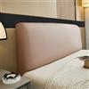 Generic Copritestiera Letto Ecopelle Elastica 360° Impermeabile, Copri Testata Universale Per Letto Matrimoniale Singolo E Piazza E Mezza, Rivestimento Antiurto Antipolvere(Khaki,Cal :180cm(70.87inch))