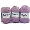 Woolove - Catenella - Filato misto in cotone ecologico e poliestere Ideale per amigurumi - certificato Oeko-Tex Standard 100 per Ferri/uncinetto: 3.00/4.00 - Lilla 141 3 pz 300 gr