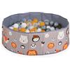 MONI TOYS Piscina di Palline Pieghevole Moni Toys Melo con 90 Palline Colorate