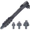 Fexvan 1 Set di chiavi per mandrino per trapano 2 in 1 Chiave a cricchetto a pressione in plastica doppio uso con teste da 10/13/16 mm per trapani elettrici