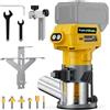 Funnywhale Router per legno senza spazzole compatibile con batteria Dewalt da 20 V (senza batteria)