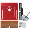 Helilyco Piastra in alluminio RT0700C e tagliabordi elettrici compatibili, resistente all'usura, antiruggine, con presa per foro di centraggio e set guida calibro