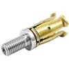 Helilyco BT40 Morsetto a artiglio filettatura esterna 45 gradi pinza con artiglio di trazione per fresatrici CNC, argento/giallo