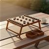 Scacchiera in legno Xiangqi, ideale per viaggi e attività all'aperto.