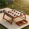 Scacchiera in legno Xiangqi, ideale per viaggi e attività all'aperto.