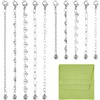 arricraft 10 prolunghe per collana in acciaio inossidabile da donna, set di prolunghe per braccialetti a forma di cuore, 24 cm e (5) cm, per la fabbricazione di gioielli