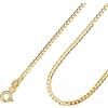 Amberta Allure Collana da Donna in Oro 9kt: 2mm Collana in Oro 40 cm