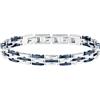 Sector No Limits Bracciale Uomo in Acciaio, Ceramica Blu, Smalto, Collezione CERAMIC, Idee Regalo - SAFR49