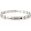 amorili Bracciale Uomo Personalizzabile con Incisione in Acciaio Inox ed Elementi in Oro, Incidi Frasi Simboli Date e Nomi, Gioiello Personalizzato per Marito Fidanzato Compagno, Idea Regalo per Lui