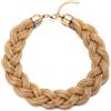 COOLSTEELANDBEYOND Oro Dichiarazione Pendente Collana, Intrecciato Vuota Cavo Grande Bavoir Girocollo Choker, Nuovo Stile Ballo