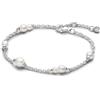 PANDORA Timeless Bracciale in argento Sterling con perla coltivata d'acqua dolce trattata bianca e zirconia cubica trasparente, 20