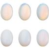PH PandaHall PandaHall 10pz Cabochon Gemme Ovali in Opalite Naturale Piccoli Cabochon Piatti sul Retro Pietre Preziose Cristalli Curativi per Chakra per Creazione Gioielli Fai da Te, 25x18x5~7mm