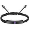 AIWENXI Bracciale per cenere, intrecciato, regolabile, per uomini e donne, con urna artificiale intrecciata, per ceneri