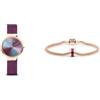 BERING Orologio da donna con movimento al quarzo - con acciaio inossidabile e vetro zaffiro 10X31-Anniversary Bracciali da donna in oro rosa GOH2-R-ME-190