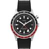 Timex Orologio da uomo Waterbury da 39 mm, cinturino in gomma nera, quadrante nero, cassa in acciaio inox TW2Y06700