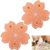 WEXFFU 2PC Disco in Rame per Bagno per Uccelli, Disco di Pulizia in Rame, Disco di purificazione per Bagno per Uccelli per Tutti i bagni per Uccelli e Ciotole da Esterno, Forma a Fiore