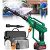 LanBlu Idropulitrice a Batteria per Auto, Idropulitrice Portatile con Ugello Regolabile 6-in-1, Mini Idropulitrici Professionale, Senza Fili Idropulitrici per Condizionatori Casa Auto