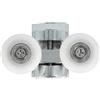 Amig - Cuscinetto per cabina doccia | Ø25 mm | Per cabine da 6 mm di spessore | Pinze in zama cromata | Ruote in nylon | Scorrimento fluido e duraturo