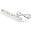 FANTON 474304 Multipresa OMEGA 6 prese bipasso schuko 2P+T 16A - cavo 1,5 m. + interruttore automatico luminoso di sovraccarico