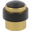 Amig - Fermaporta - Montaggio a pavimento con vite invisibile - Per tutti i tipi di pavimento - Previene urti e porte che sbattono - Con gomma antiscivolo - Ø30x36 mm - Nichel spazzolato