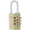 Amig - Lucchetto di sicurezza - Combinazione di cifre - Codice numeri - Senza chiave - Acciaio - Per armadietti palestra, valigia da viaggio, zaini, bagagli - Larghezza: 20 mm