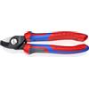 KNIPEX Cesoia per cavi in confezione Self-service con manici, 95 12 165 SB