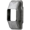 Amig - Custodia o cornice da sovrapporre in alluminio per la guida superiore del nastro di persiana, coperchio per pulcini perfetto per nastri da 22 mm, naturale