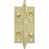 Amig | Cerniera di Sicurezza, 150 x 82 x 3 mm, Bordi Quadrati, Con Finitura Decorativa, Fissa Porte d'Ingresso con Fermezza, Acciaio Ottone