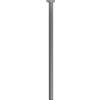 Amig - Gamba Rotonda per Mobili - 30X700 cm - Acciaio - Per Tavoli da Cucina, Sala da Pranzo e Scrivania - Tappo Antigraffio - Resistente - Argento - Viti incluse