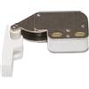 Amig - Confezione da 2 bussole a molla Mod.30 in acciaio finitura bianca - Chiusura nascosta per porte di armadi e mobili di casa o ufficio - Misure: 28 x 35 mm - Viti di fissaggio incluse