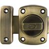 Amig - Perno di sovrapposizione - 40 x 56 mm - Adatto per porte di passaggio in legno - Chiusura cilindrica girevole - Chiusura per bagno, camera da letto o ufficio - Chiusura di sicurezza - Zama