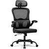 Magic Life Sedia da Ufficio Ergonomica con Schienale a Rete, Supporto Lombare Regolabile, Braccioli e Altezza Regolabili per Home Office (R5-B)