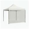 FRANKYSTAR Telo zanzariera per gazebo da giardino. Zanzariera con velcro vari colori. 300X200H cm (Bianco)