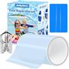 Nepfaivy Kit Riparazione Piscina Autoadesivo - 10 x 150 cm Toppe per Piscina Fuori Terra Impermeabile, PVC Riparazione Piscina per Materasso Gonfiabile, Gommone Gonfiabile, Tenda, Anello di Nuoto