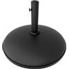 FRANKYSTAR Radika - Base per Ombrellone da Giardino Rotondo Ø51 cm Basamento da 25 kg per Ombrelloni in Cemento Nero