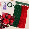 ROEOWENE 200PCS Scovolini Colorati per Lavoretti Fiori Rosso Fili di Ciniglia Scovolini Pipa Cleaner Strisce Pulisci Tubi Pipe Cleaner Bastoncini in Filo di Ciniglia per Artigianato Fai da te-Rosso