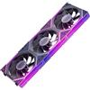 AsiaHorse NyotaUltra ARGB - Ventola per PC da 120 mm, 3 pezzi, RGB Daisy Chain [Infinity Mirror] [HDB] 58.5 CFM/2000 RPM/2.07MMH2O 4 pin PWM e 5V 3 pin ARGB per Asus Aura MSI