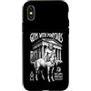 Grandio Design Archaeological Science Custodia per iPhone X/XS Archeologia Mitologia greca Centauro Coda di cavallo Archeologo