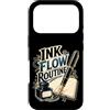 Jimbeels Custodia per iPhone 17 Pro INK FLOW ROUTINE Stilografica Taccuino Scrittura