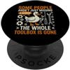 Engineer Retro Vintage Tool Humor Duck Sarcastico divertente dire che alcune persone sono solo scomparse PopSockets PopGrip Adesivo