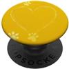 Yellow Aesthetics Gifts Cuore giallo San Valentino Love Paws Gatto Mamma Cane Mamma PopSockets PopGrip Adesivo