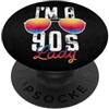 90s Outfit For Women And Men Vestito da festa anni '90 per donne I'm a 90s Lady colori retrò PopSockets PopGrip Adesivo