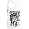 Grandio Design Archaeological Science Custodia per iPhone 16 Archeologia Mitologia greca Centauro Coda di cavallo Archeologo