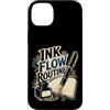 Jimbeels Custodia per iPhone 14 Plus INK FLOW ROUTINE Stilografica Taccuino Scrittura