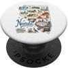 Happy Destiny Nevada, NV, Stati Uniti d'America, Mappa, Icone, Las Vegas, Lake Tahoe, Reno PopSockets PopGrip Adesivo