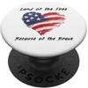 USA - Disegni degli Stati Uniti d'Americ USA Cuore - Land of the Free because of the Brave PopSockets PopGrip Adesivo